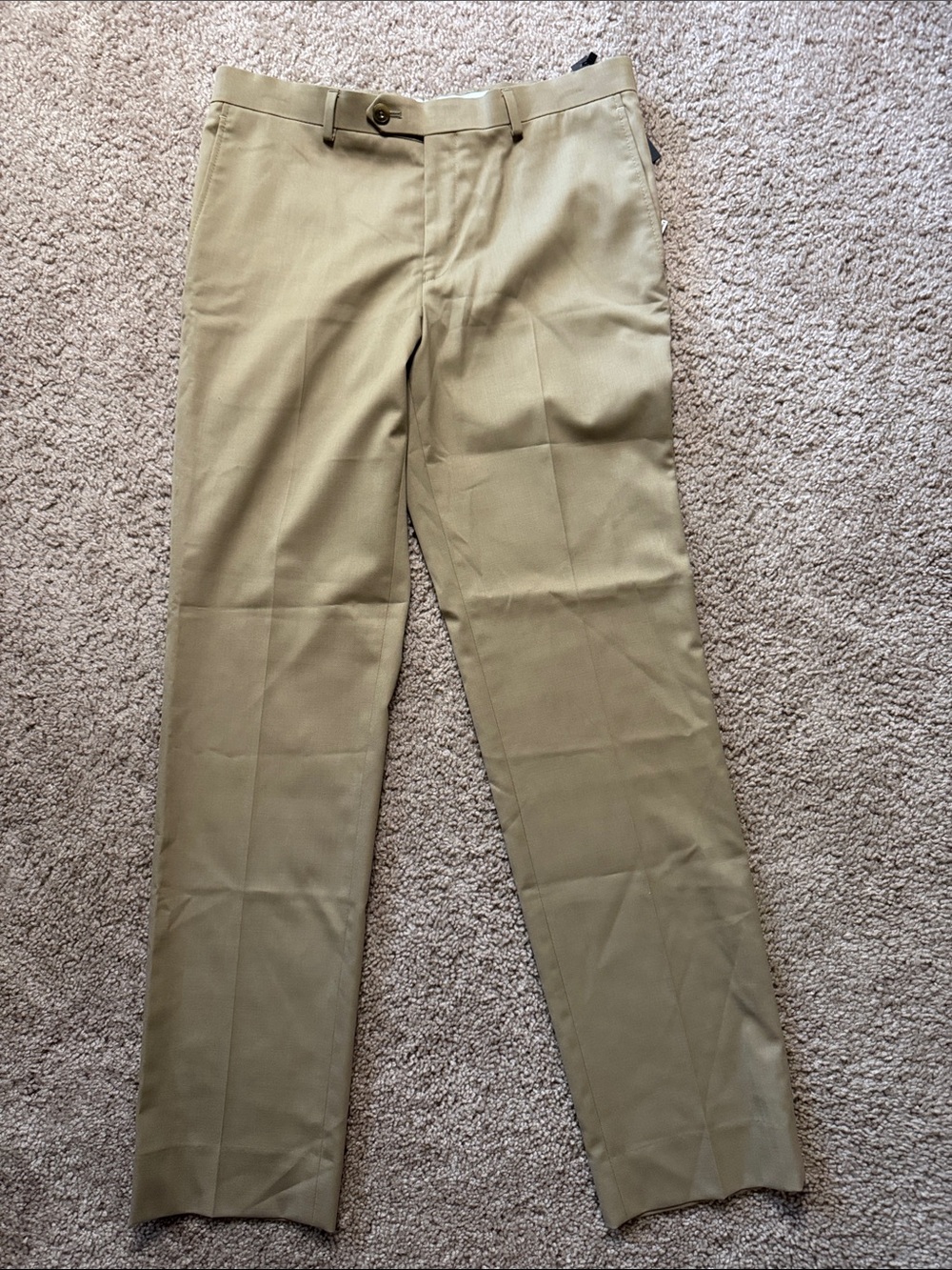 Michael Kors Khaki Flat-Front Chinos - Light Tan